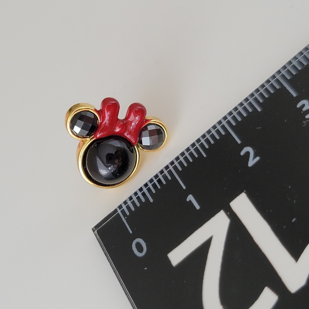New Kate Spade Disney Minnie Mouse Stud Earrings with Gift Receipt - Picture 7 of 7